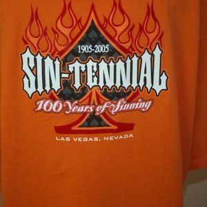 Las Vegas‎ Sin-Tennial Tee Orange Size 2XL